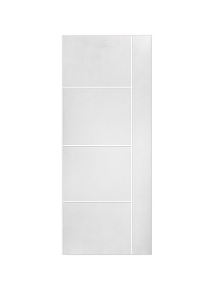 ประตู UPVC ภายนอก PRM-03 80x200 ซม. สีขาว(ไม่เจาะ) Polywood